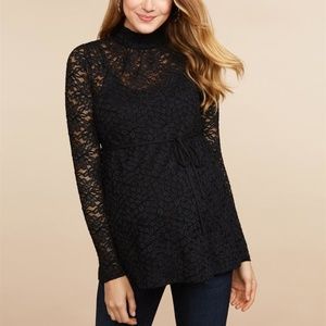 motherhood maternity lace top